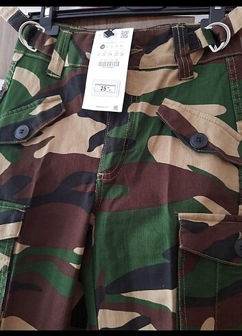 xs Beden haki Renk Bershka Cargo Pantolon 