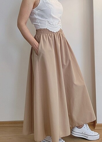 Poplin etek
