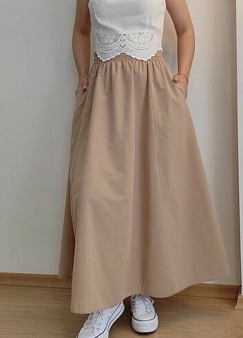 Poplin etek