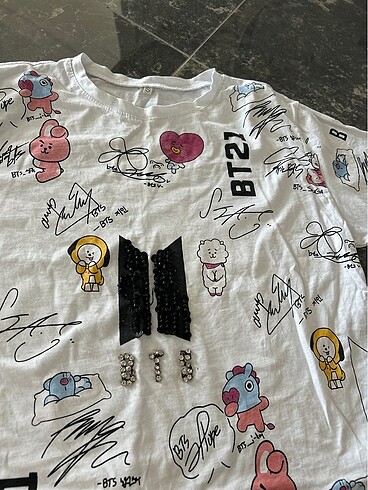11-12 Yaş Beden Bts tişört