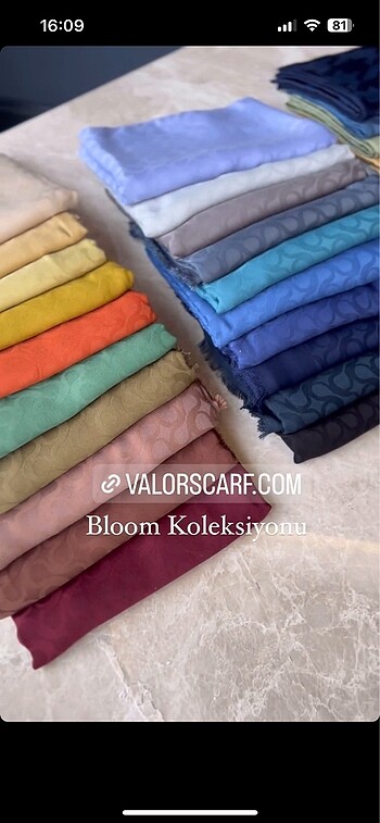  Beden çeşitli Renk Valorscarf Şal/Eşarp Koleksiyonu
