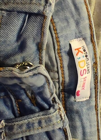 5 Yaş Beden mavi Renk koton jean