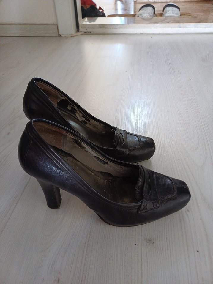 Siyah Kadın Stiletto Topuklu Ayakkabı - Görsel 3