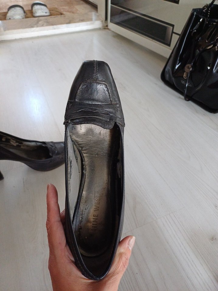 Siyah Kadın Stiletto Topuklu Ayakkabı - Görsel 4