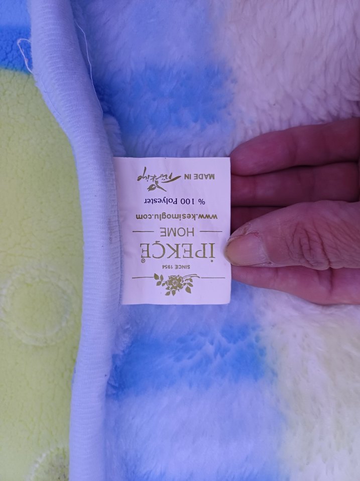 Mavi Baskılı Çocuk Battaniyesi - Görsel 3