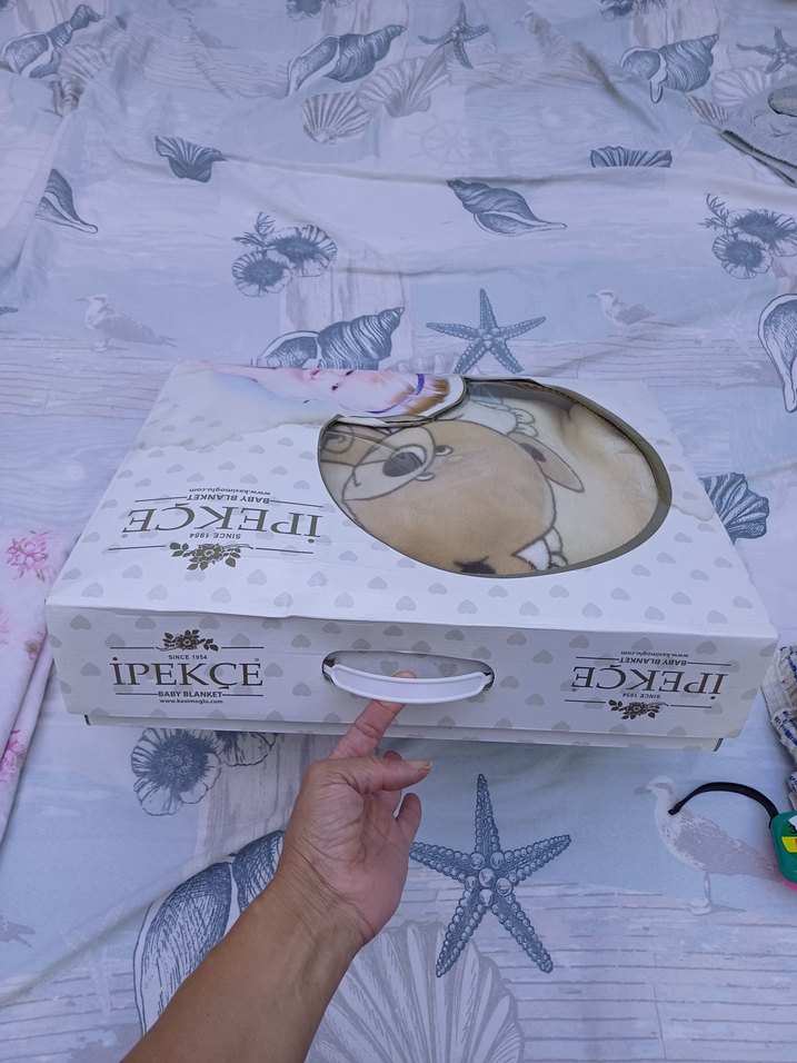 Mavi Baskılı Çocuk Battaniyesi - Görsel 5