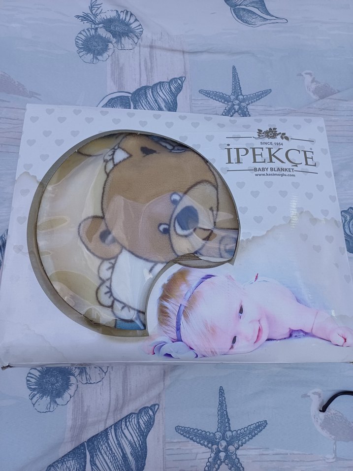 Mavi Baskılı Çocuk Battaniyesi - Görsel 4