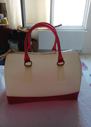 Klasik Parlak Beyaz Kadın Çanta - Görsel 5