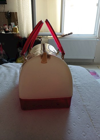 Klasik Parlak Beyaz Kadın Çanta - Görsel 7