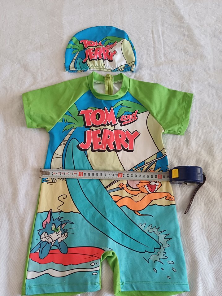 Tom ve Jerry Baskılı Çok Renkli Erkek Çocuk Mayo - Görsel 3