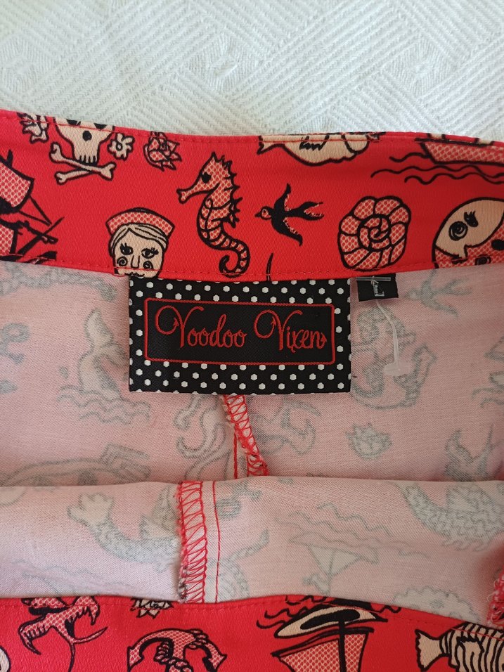 Düğmeli Renkli Desenli Mini Şort - Görsel 2