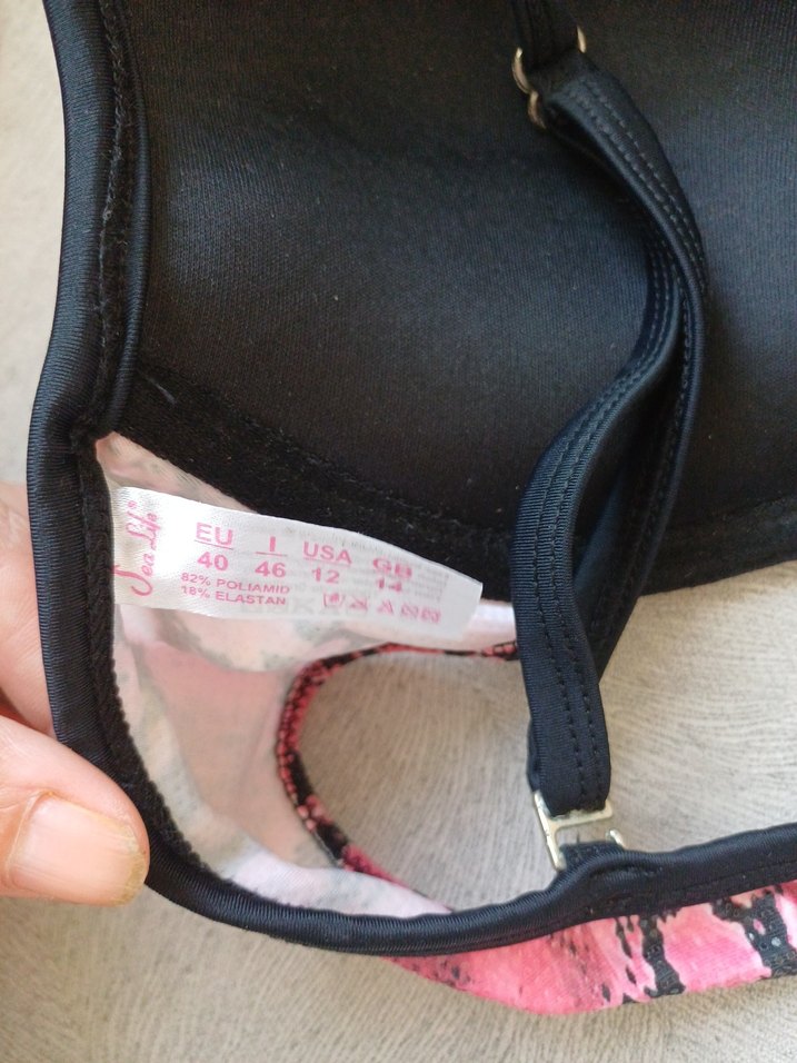 Pembe Yılan Desenli Sporcu Sütyeni Bikini - Görsel 4