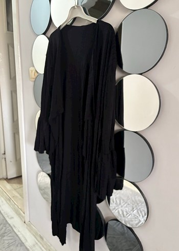 Siyah Uzun Kollu Gotik Kadın Sabahlık ceket elbise - Görsel 3