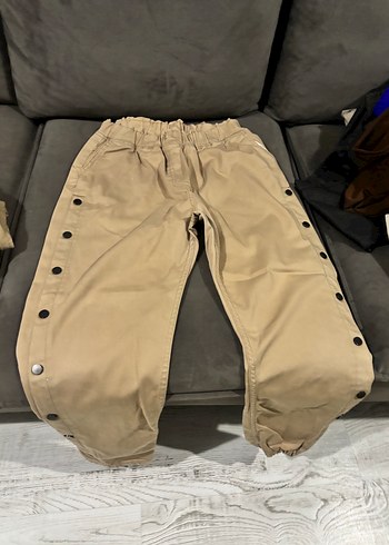 Sarı Bantlı Gri Oversize Denim Jean - Görsel 17