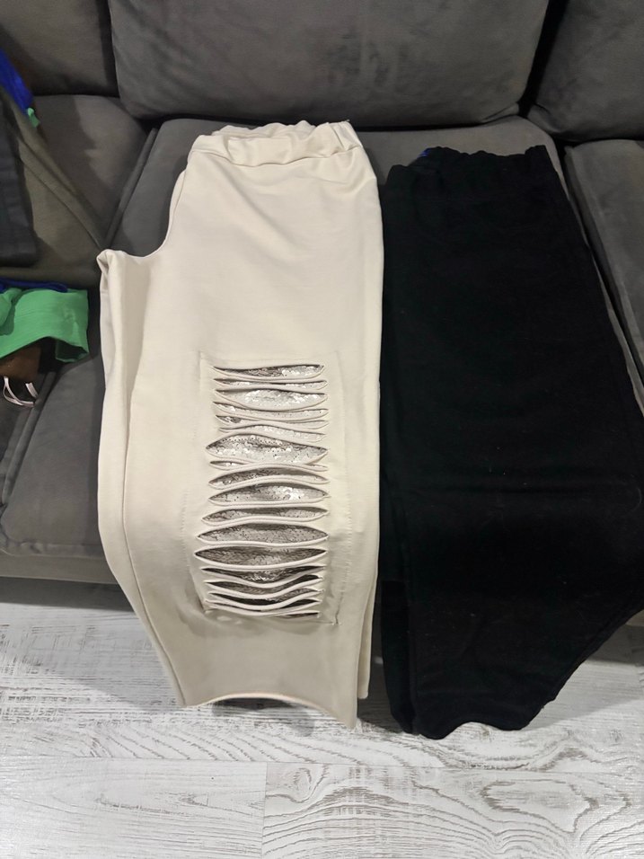 Sarı Bantlı Gri Oversize Denim Jean - Görsel 5