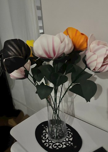 Siyah Dekoratif Yapay Çiçek Seti adet başlayan fiyatlarla - Görsel 5