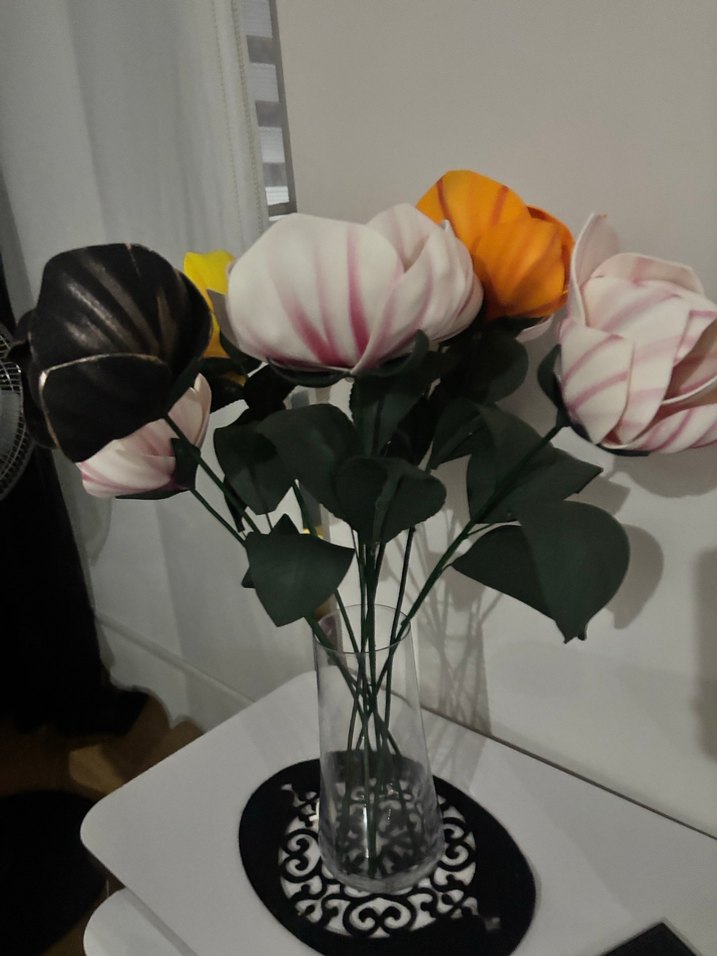 Siyah Dekoratif Yapay Çiçek Seti adet başlayan fiyatlarla - Görsel 5