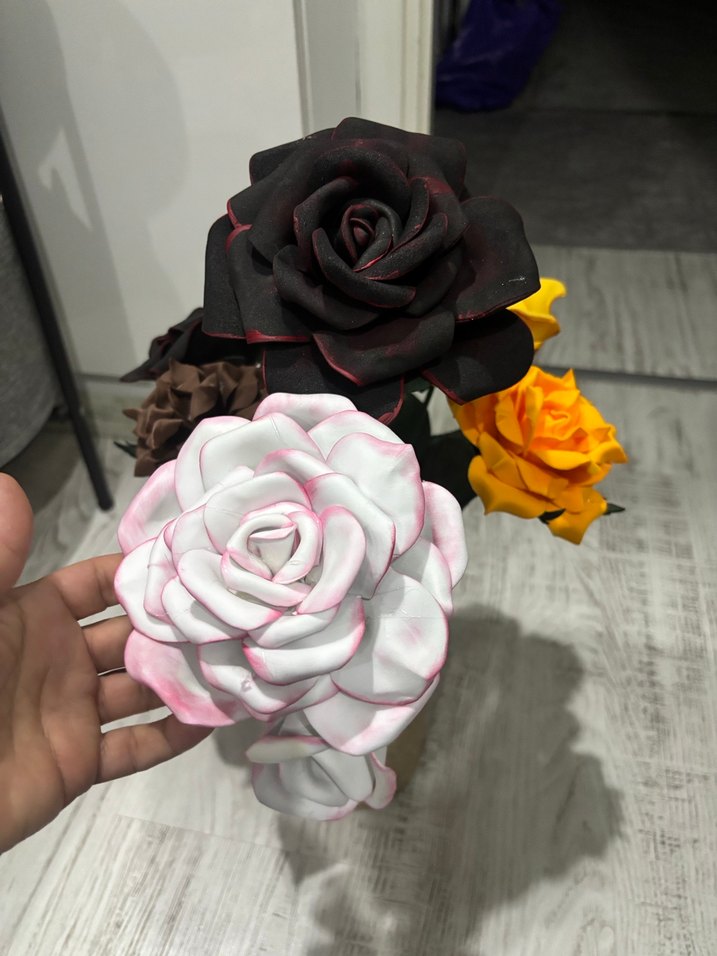 Pastel Renkli Dekoratif Yapay Çiçekler - Görsel 4