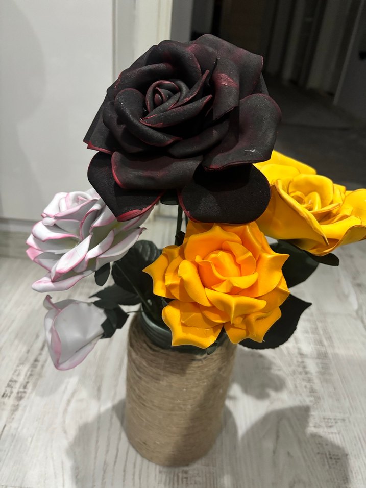 Pastel Renkli Dekoratif Yapay Çiçekler - Görsel 2