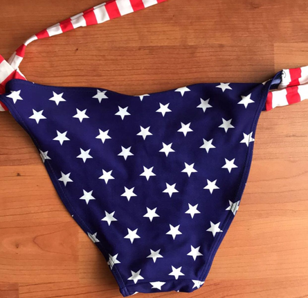 s Beden Amerikan bayraklı bikini