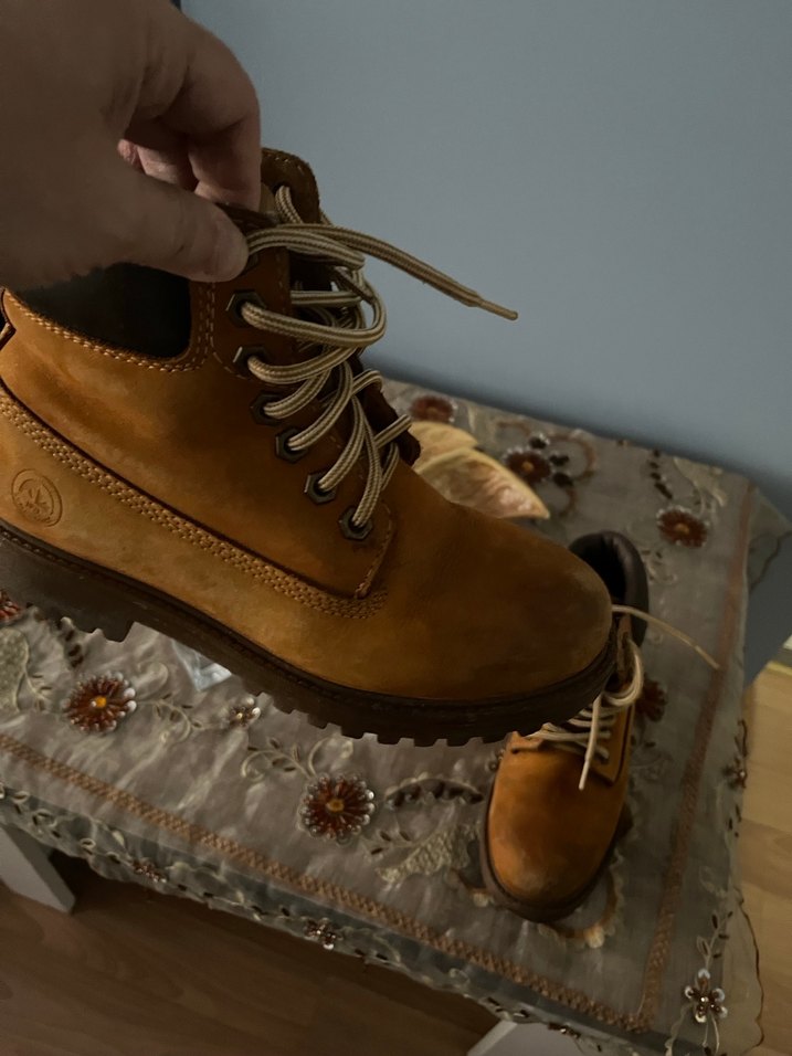 Kahverengi Süet Kadın Dolgu Topuk Bot - Görsel 2