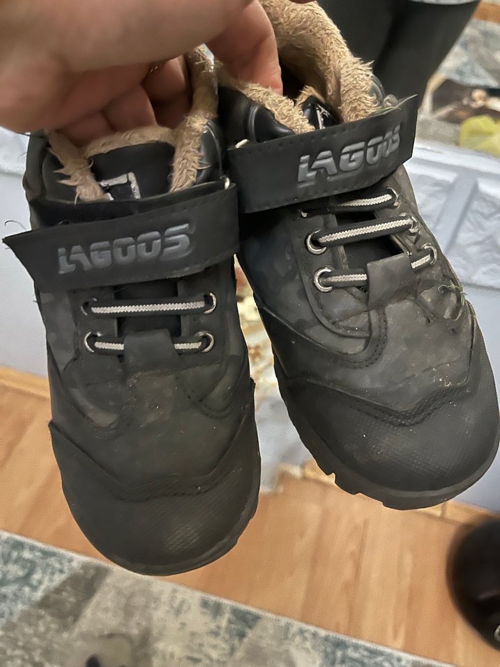 Erkek Çocuk Siyah Kamuflaj Cırtlı Bot - Görsel 2