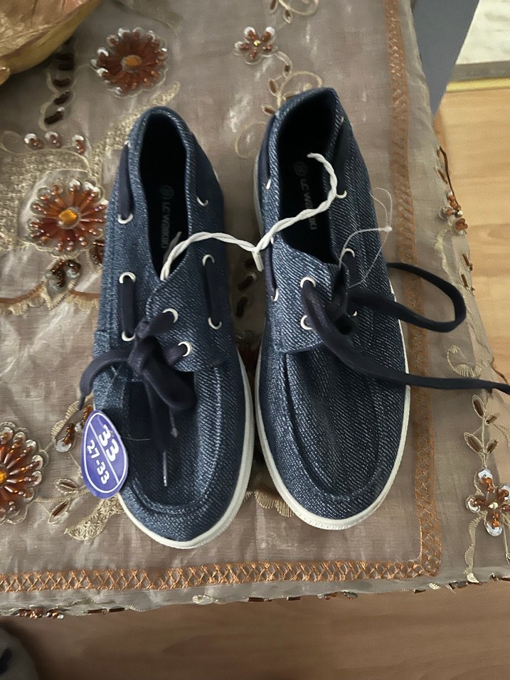 Mavi Gri Erkek Spor Ayakkabı Bağcığı - Görsel 3