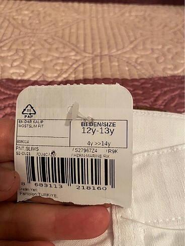 9 Yaş Beden camel Renk Kız pantolon ları