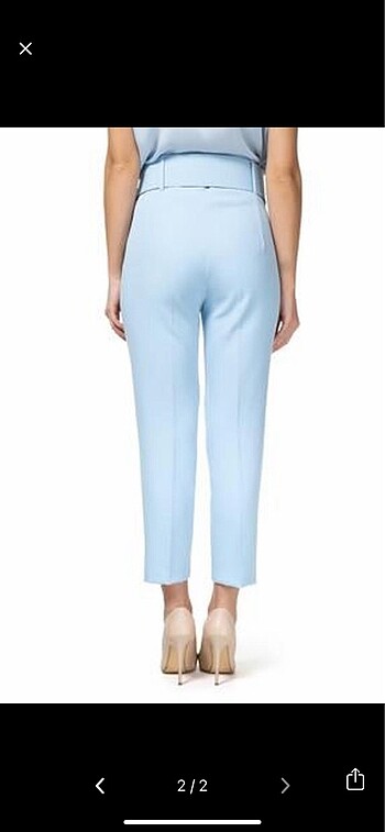 Trendyol & Milla Buz mavi kumaş havuç pantalon