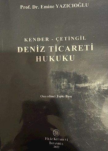 Deniz Ticareti Hukuku - Kender & Çetingil emine yazıcıoğlu