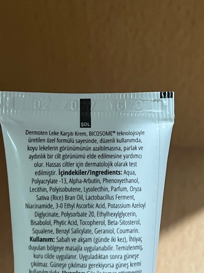 Dermoten Leke Karşıtı Kremi 50 ml - Görsel 3