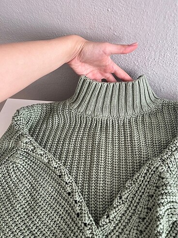 mint balıkçı yaka kazak - Görsel 2