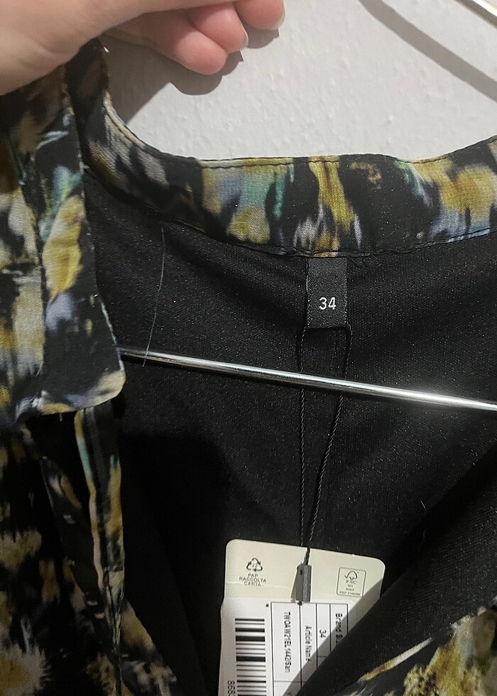 çiçekli mini elbise - Görsel 3