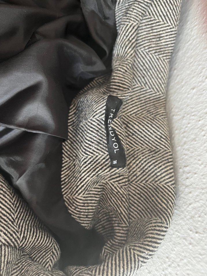 kadın kaşe kaban - Görsel 4