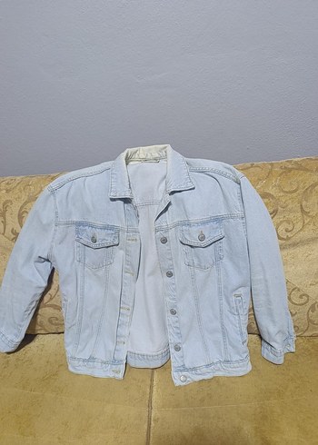 Kadın Açık Mavi Düğmeli Denim Ceket - Görsel 2