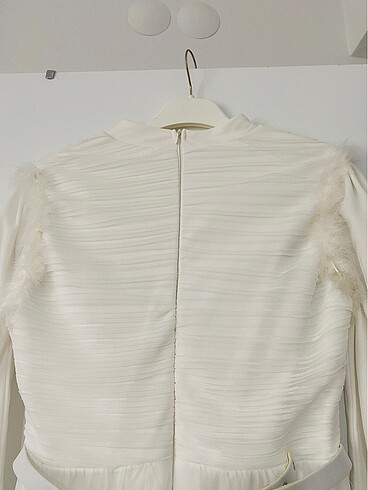 Beyaz tül elbise - Görsel 5