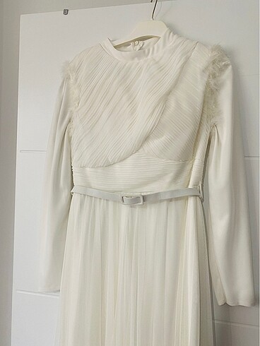 Beyaz tül elbise - Görsel 7