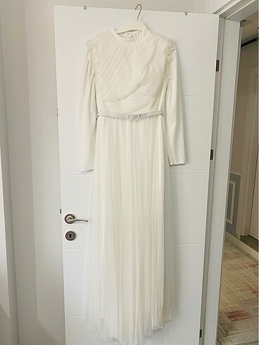 Beyaz tül elbise - Görsel 6