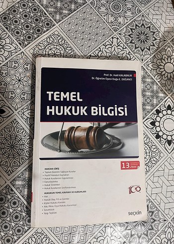 Temel Hukuk Bilgisi 13. Baskı - Seçkin Yayınları