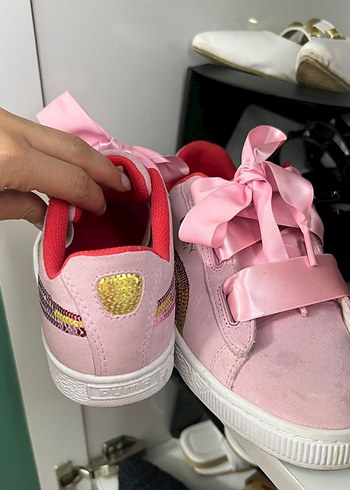 Pembe Kadın Puma Spor Ayakkabı - Görsel 2