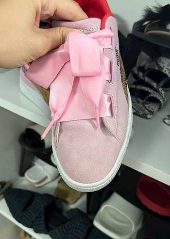 Pembe Kadın Puma Spor Ayakkabı - Görsel 4