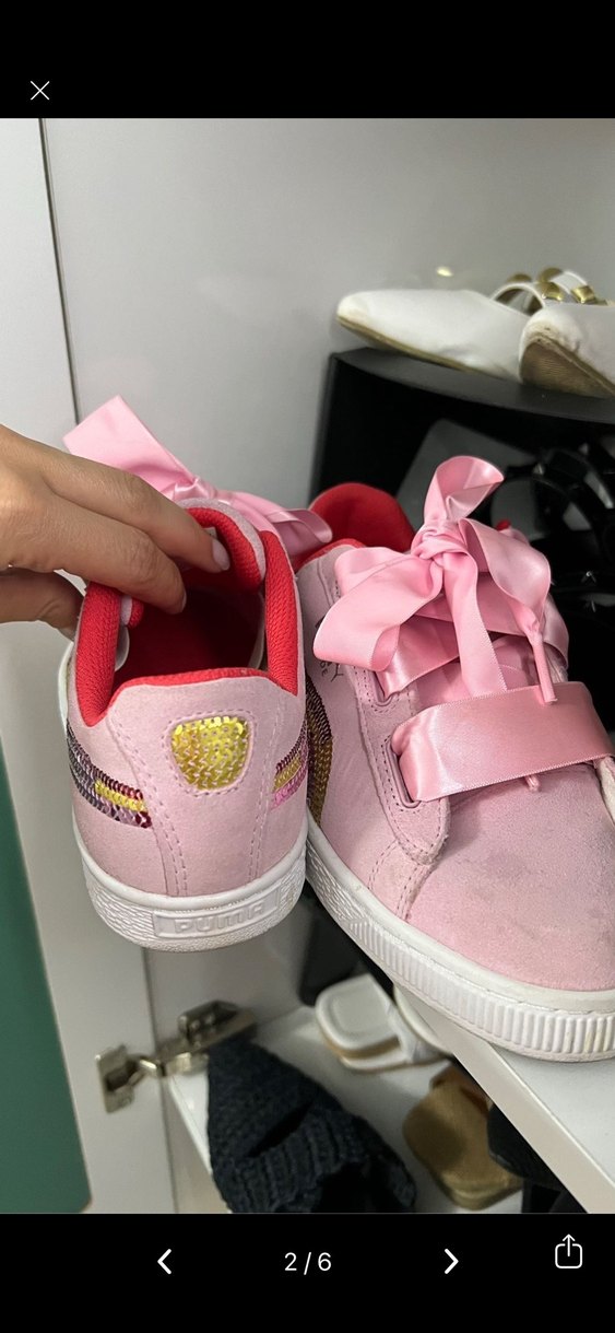 Pembe Kadın Puma Spor Ayakkabı - Görsel 2