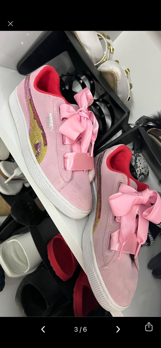 Pembe Kadın Puma Spor Ayakkabı - Görsel 3