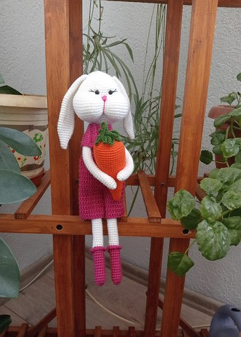 Pembe El Örgüsü Tavşan seti - Görsel 3