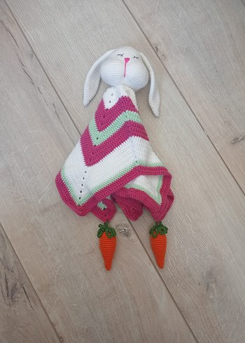 Pembe El Örgüsü Tavşan seti - Görsel 2