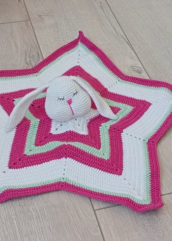 Pembe El Örgüsü Tavşan seti - Görsel 4