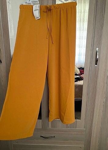 Salaş hardal sarısı pantolon