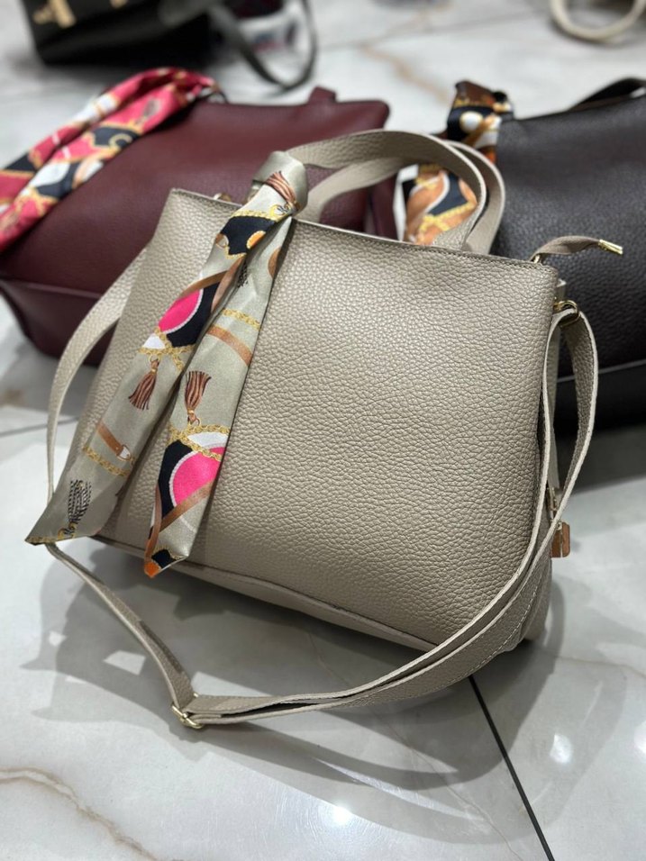 Kadın Çok Renkli Deri Çanta - Görsel 2