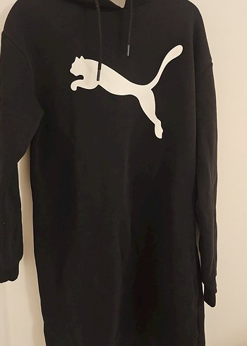 Puma Siyah Kapusonlu Elbise