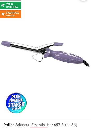 Philips Saloncurl Essential Hp4657 Mor Bukle Maşası